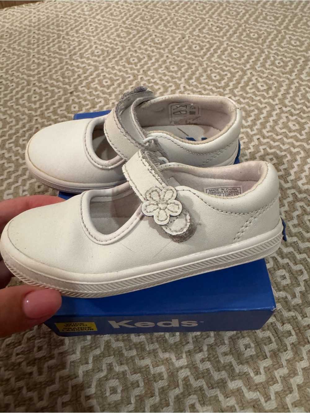 Keds White Ella Mary Jane Sneakers